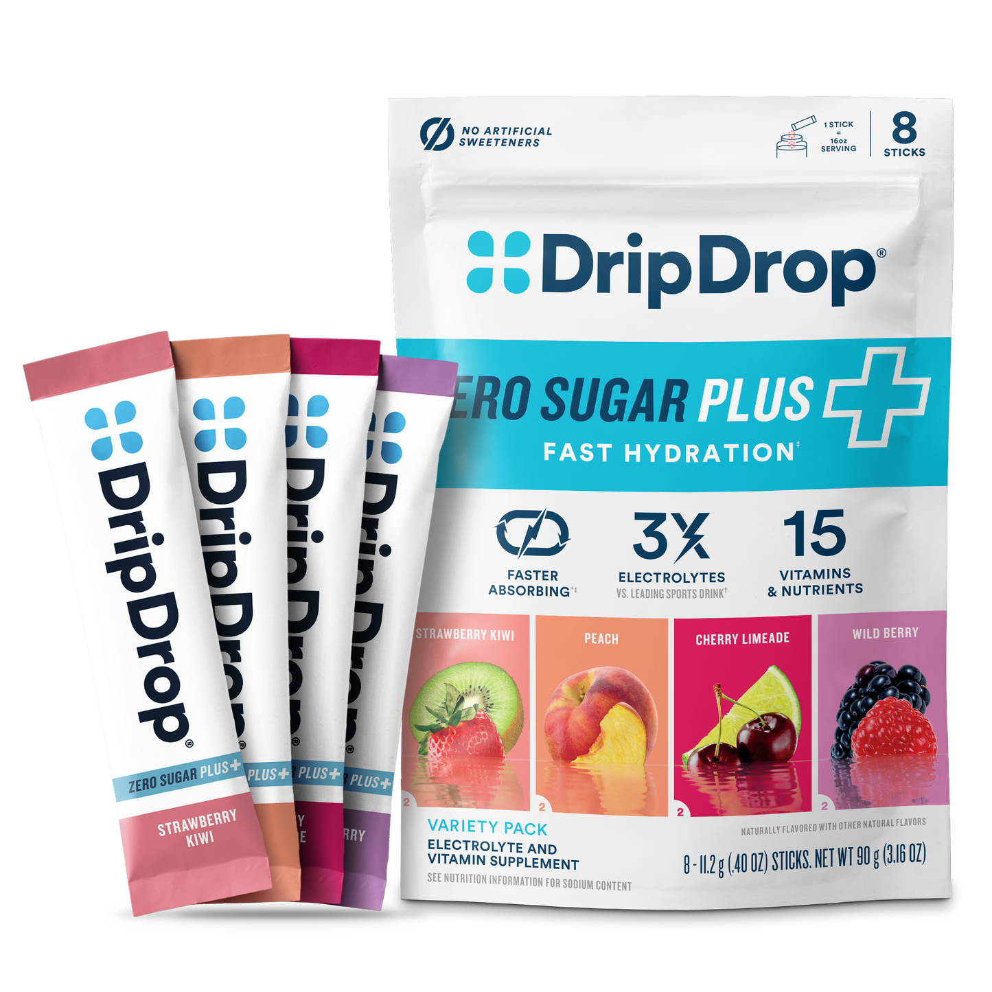 dripdrop-zero-sugar-plus-strawberry-kiwi-peach-cherry-limeade-wild-berry-16-oz-sticks-8-count-u5 Pouch_8ct_Front16ozSticks_VSPlus_Variety_B.png
